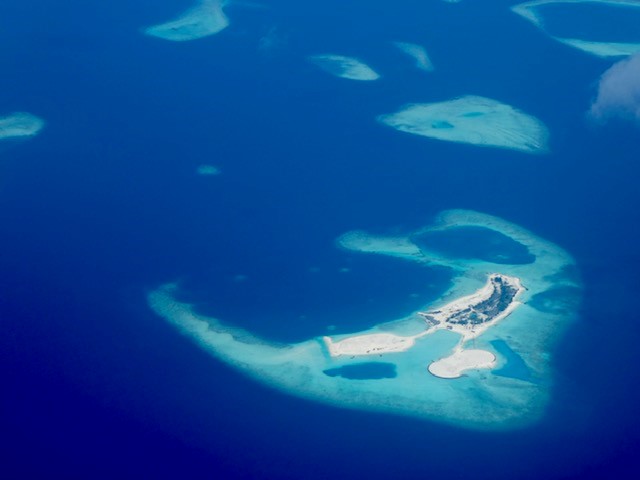 Melediven vanuit de lucht